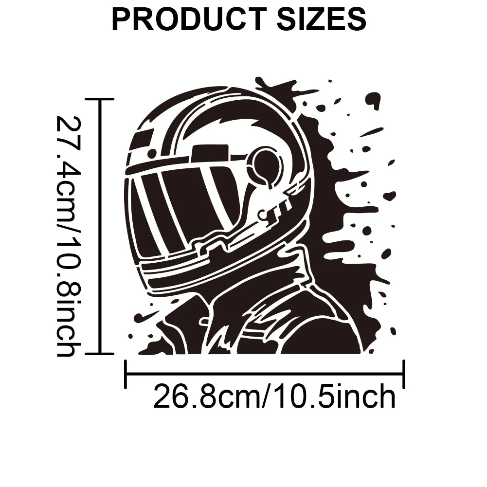 1Pc PET Hollow Out Drawing Painting Stencils, with 1Pc Art Paint Brushes, for DIY Scrapbook, Photo Album, Racing Driver, Painting Stencils: 300x300mm