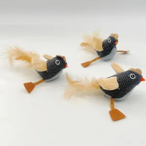 2-Pack Plush Feather Chicken Cat Toys  Interactive Catnip Alternative with Soft Plush and Feathers, Perfect for Indoor Cats Playtime, Stress Relief, and Hunting Instincts Stimulation