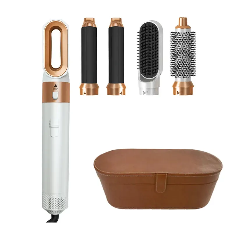 5 in 1 Volumewave heat brush Hair Dryer Hot Comb Set Professional Curling Iron Hair Straightener Styling Tool For Dyson Airwrap Hair Dryer Household