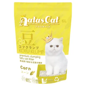 6 FOR $42: Aatas Cat Kofu Klump Tofu Cat Litter (Corn) 6L