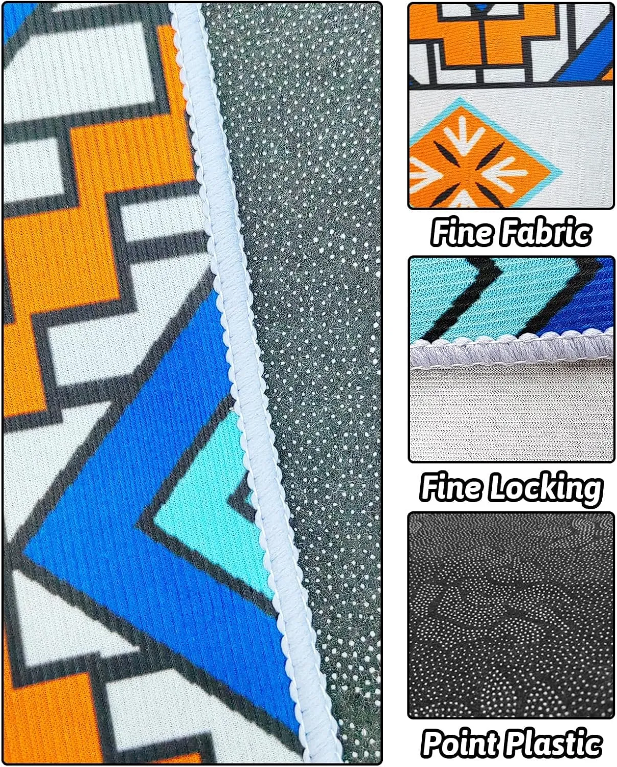 BNOSDM 79" X 55" Washable Bunny Cage Liners Large Rug for Rabbits Large Non Slip Pad for Bunnies, Rabbit Playpen Mat for Chinchillas Cats Guinea Pigs Ferrets Dogs