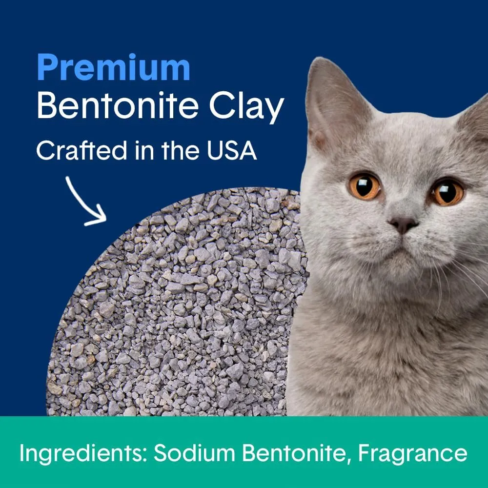 Boxie Gently Scented 30 Day Natural Odor Control Cat Litter, 28lb Clumping Clay Kitty Litter