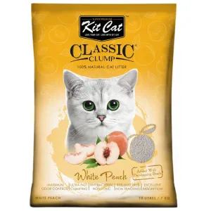 BUNDLE DEAL: Kit Cat Classic Clump White Peach Clay Cat Litter 10L