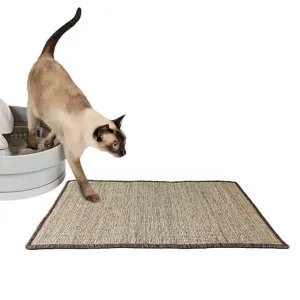 Cat litter box and tray mat