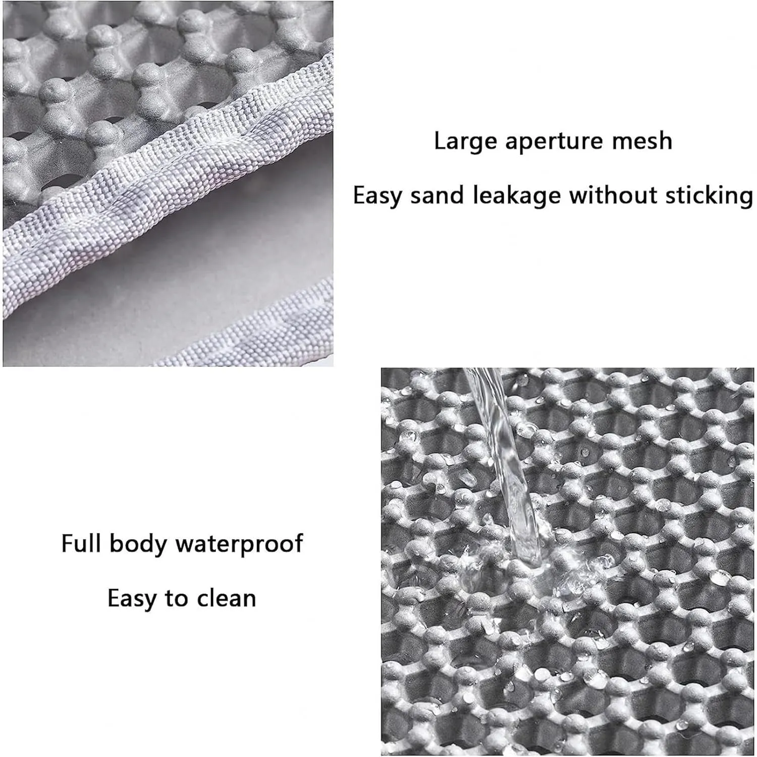 Cat Litter Mat Litter Trapping Mat, 24X35In/26X46In Double Layer Easy Clean Cat Litter Pad Cat Litter Trap Mat, Less Waste,Soft On Paws,Non-Slip,26X46In-Gray