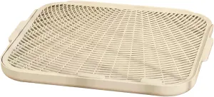 Cat Litter Mat Litter Trapping Mat,22.05"x17.72"Large Litter Box Mat for Cat,Double Layer Washable Plastic Litter Catcher Mat,Easy to Clean,No Slip,Urineproof XL Kitty Litter Mat,Waterproof(1.57"High)