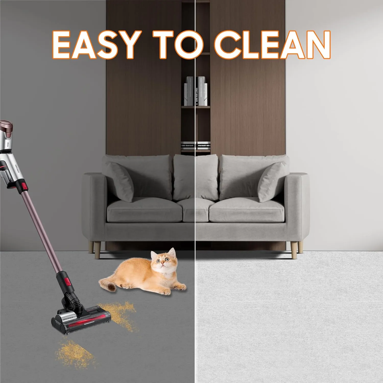 Cat Scratcher Couch Protector - Cat Scratch Furniture Protector for Sofa, Couch Protector from Cat Claws, Cat Scratch Pad & Scratching Post, Furniture Protectors from Cats Scratching(Off-White)