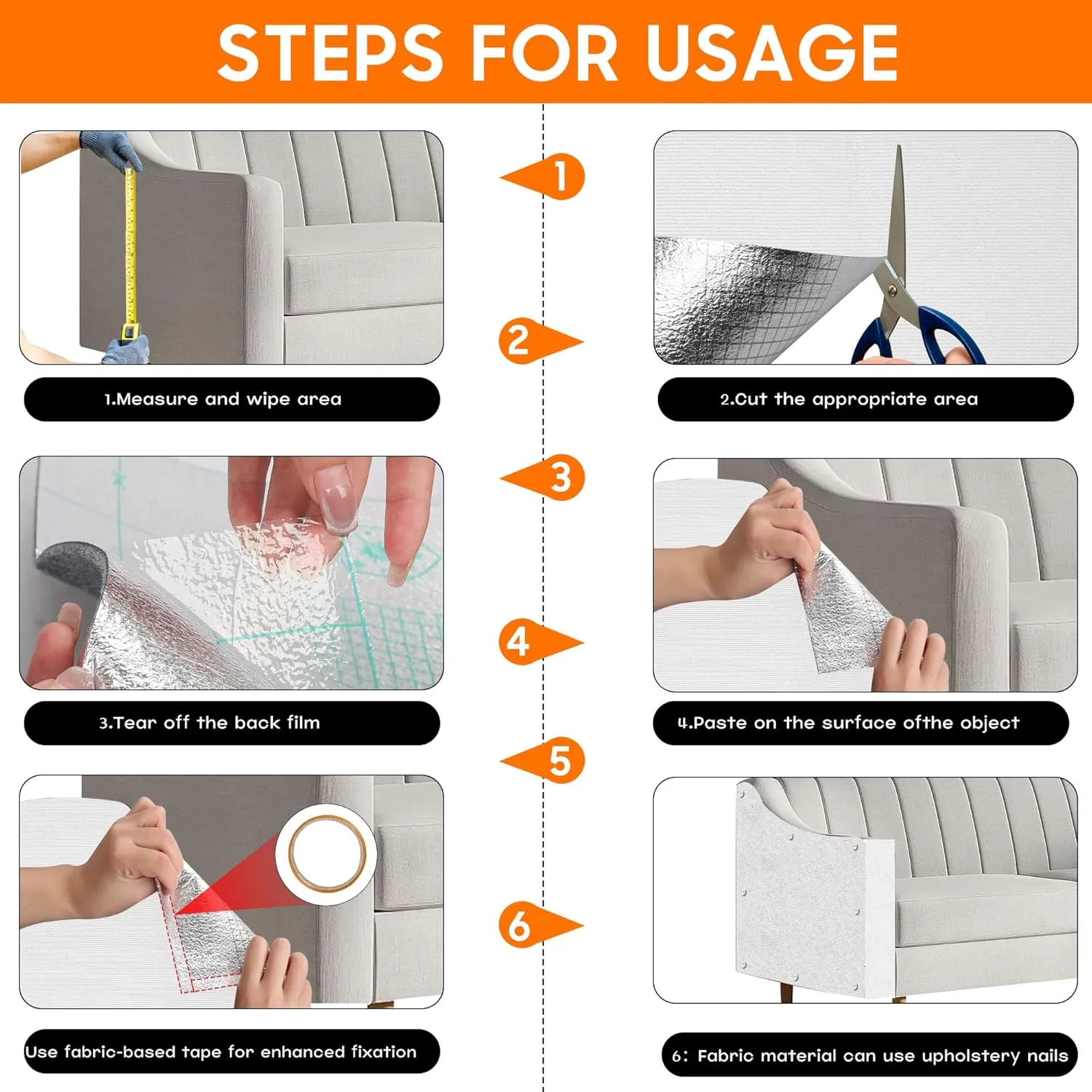 Cat Scratcher Couch Protector - Cat Scratch Furniture Protector for Sofa, Couch Protector from Cat Claws, Cat Scratch Pad & Scratching Post, Furniture Protectors from Cats Scratching(Off-White)
