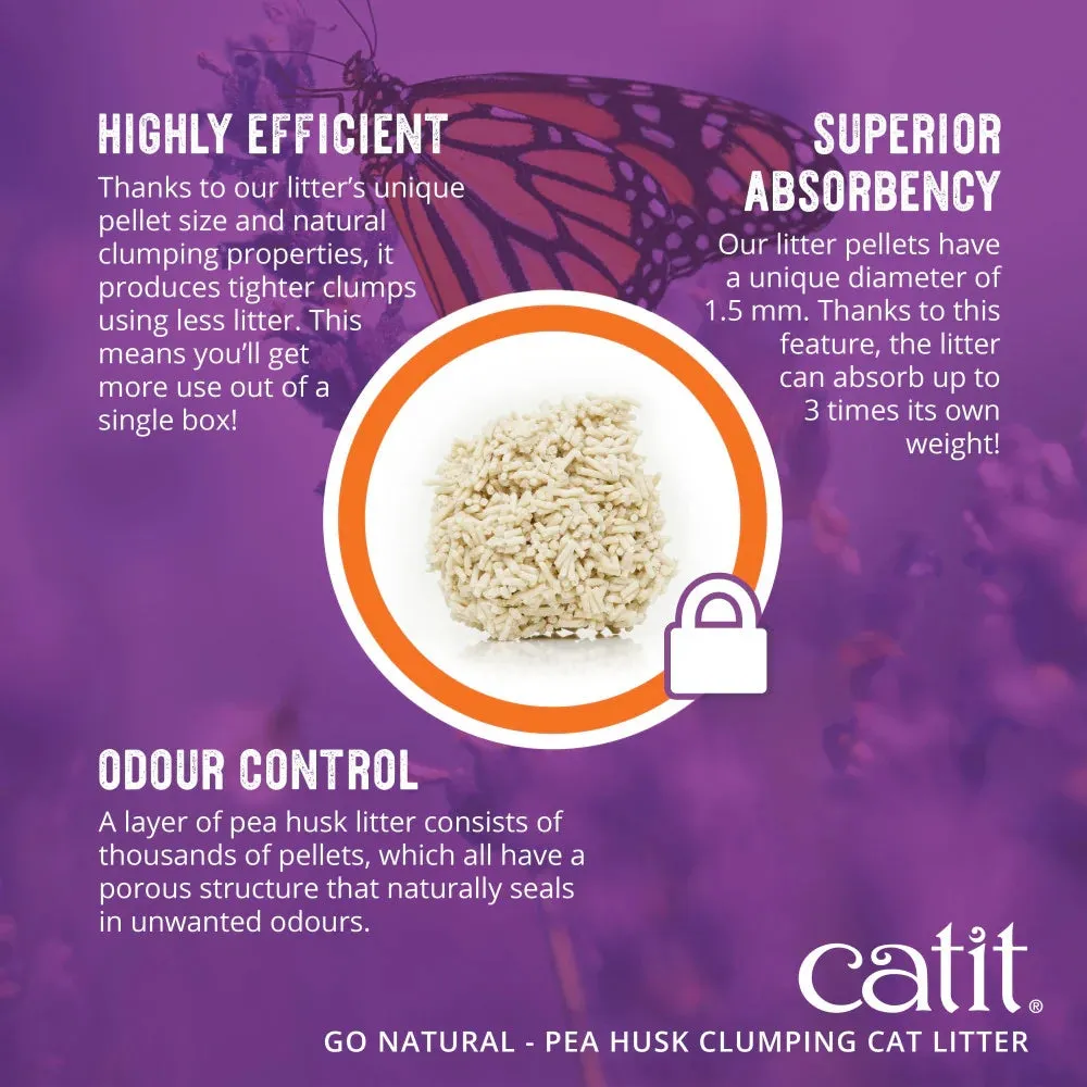 Catit Go Natural! Pea Husk Cat Litter 5.6kg Vanilla