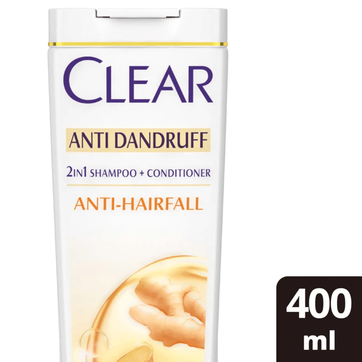 Clear Anti Hair Fall Shampoo With Ginger Root - 400ml
