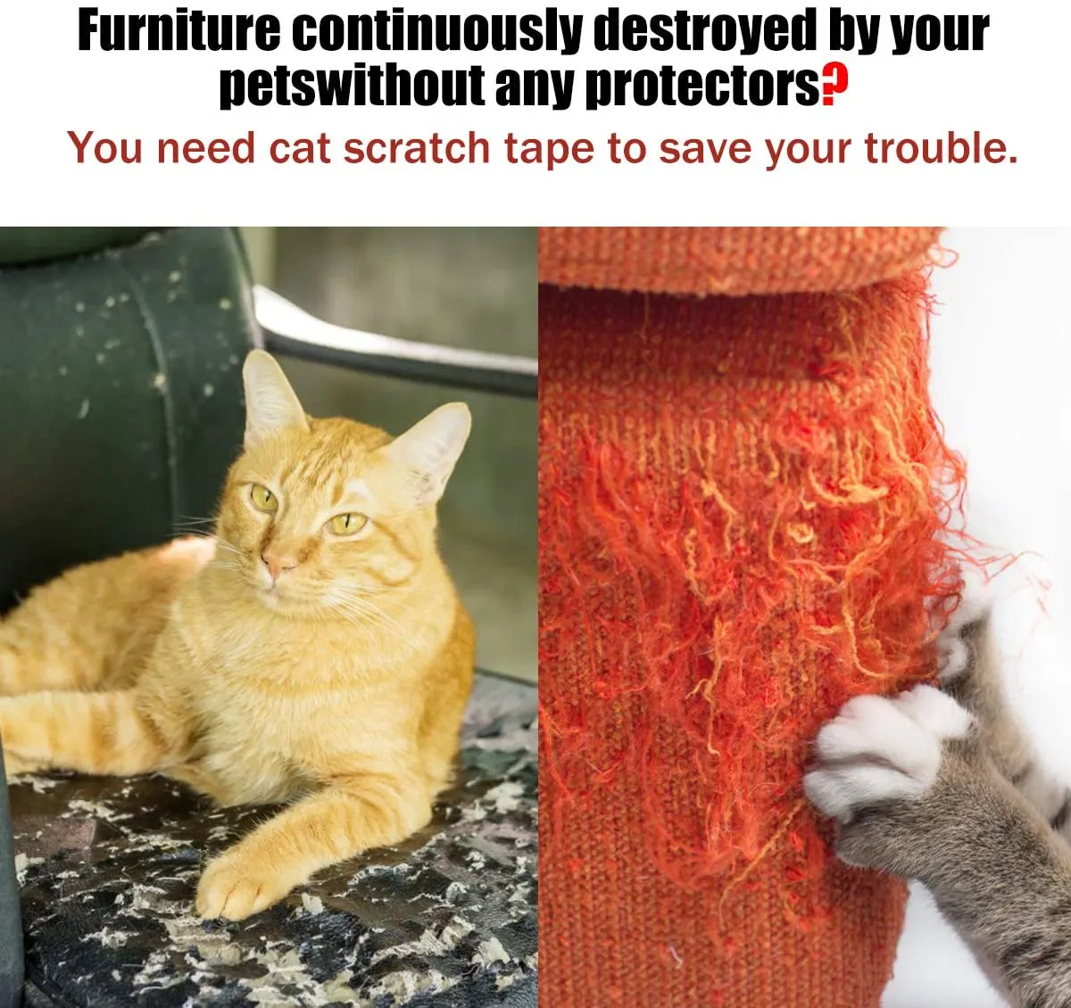 Couch Cat Claw Scratch Furniture Protector Tape