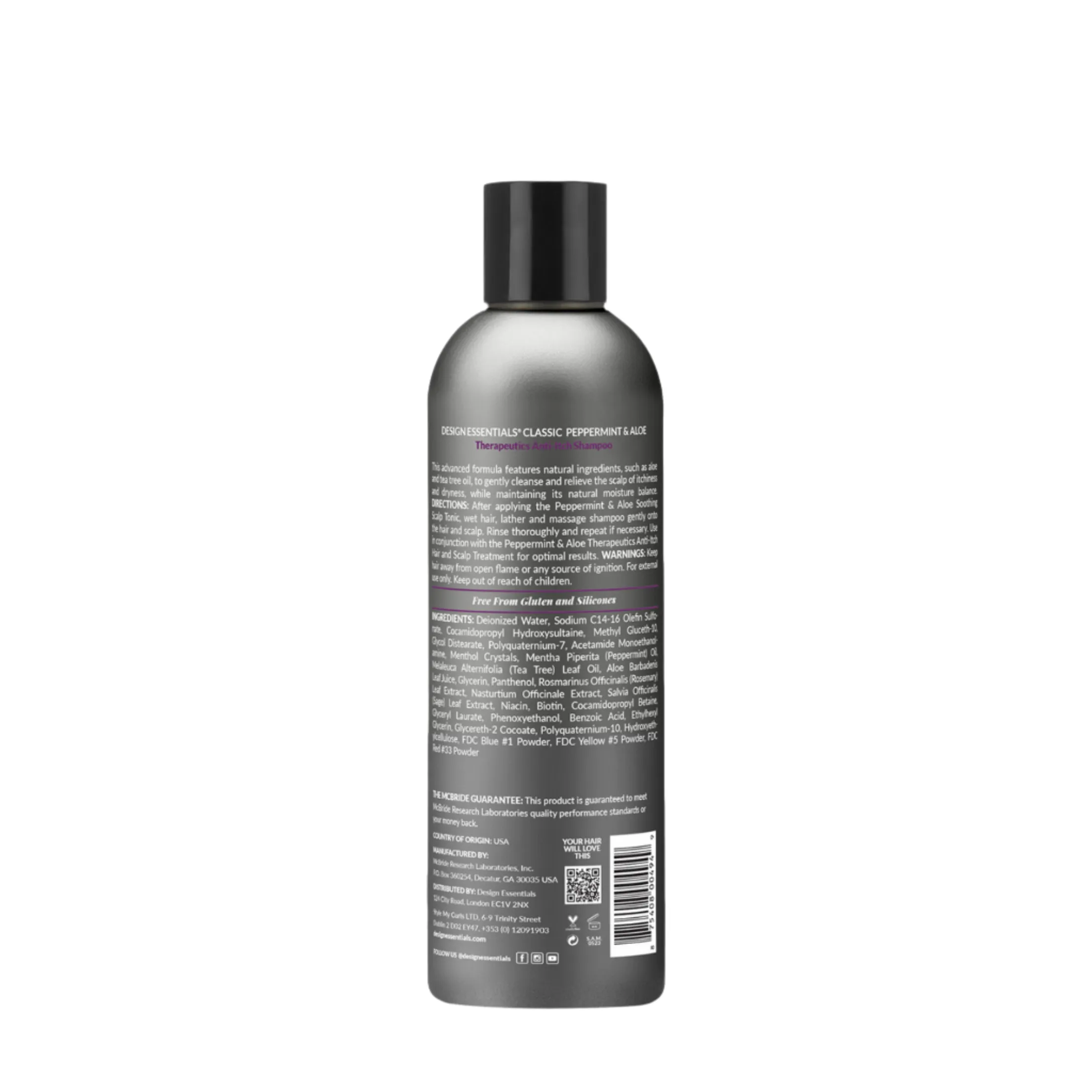 Design Essentials Classic Peppermint & Aloe Therapeutics Anti-Itch Shampoo 8oz