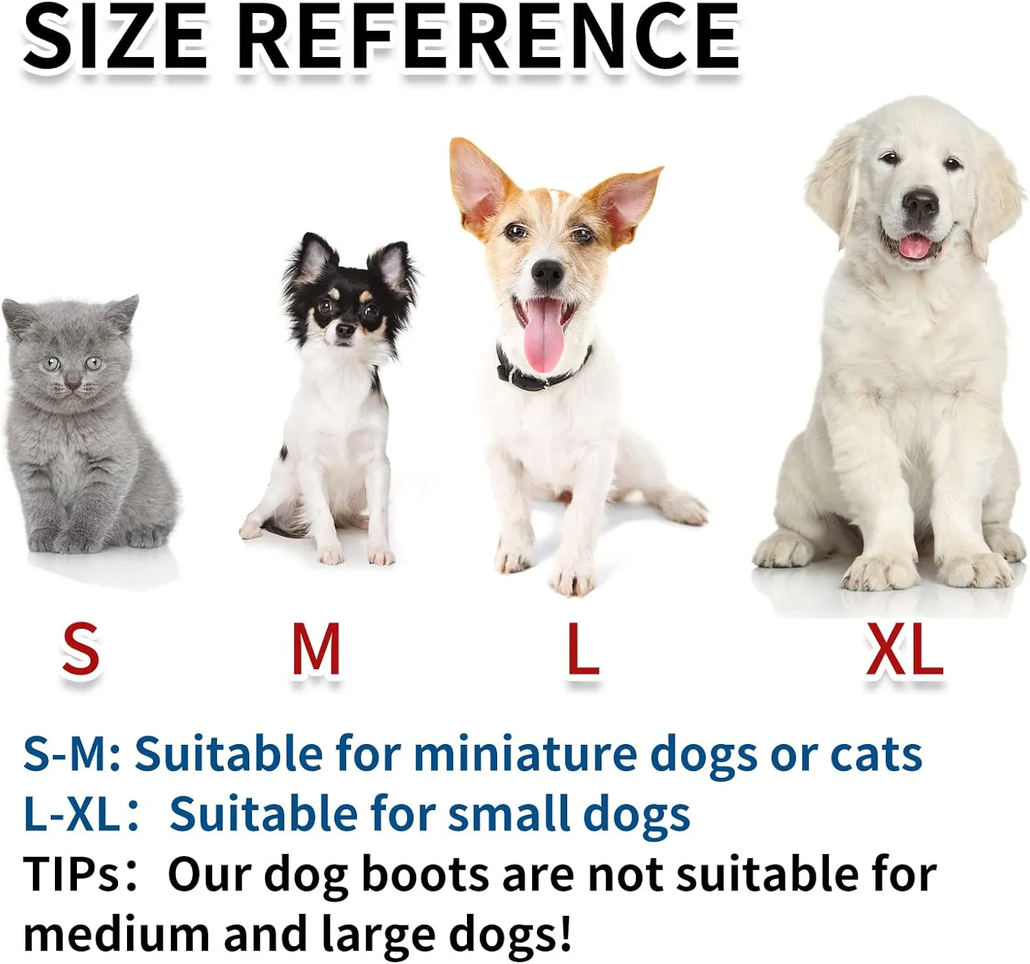 Dog Boots, Fleece Dog Shoes for Small Dogs, Anti-Slip Sole Dog Boots & Paw Protectors, Dog Winter Snow Booties for Outdoor Walking Running