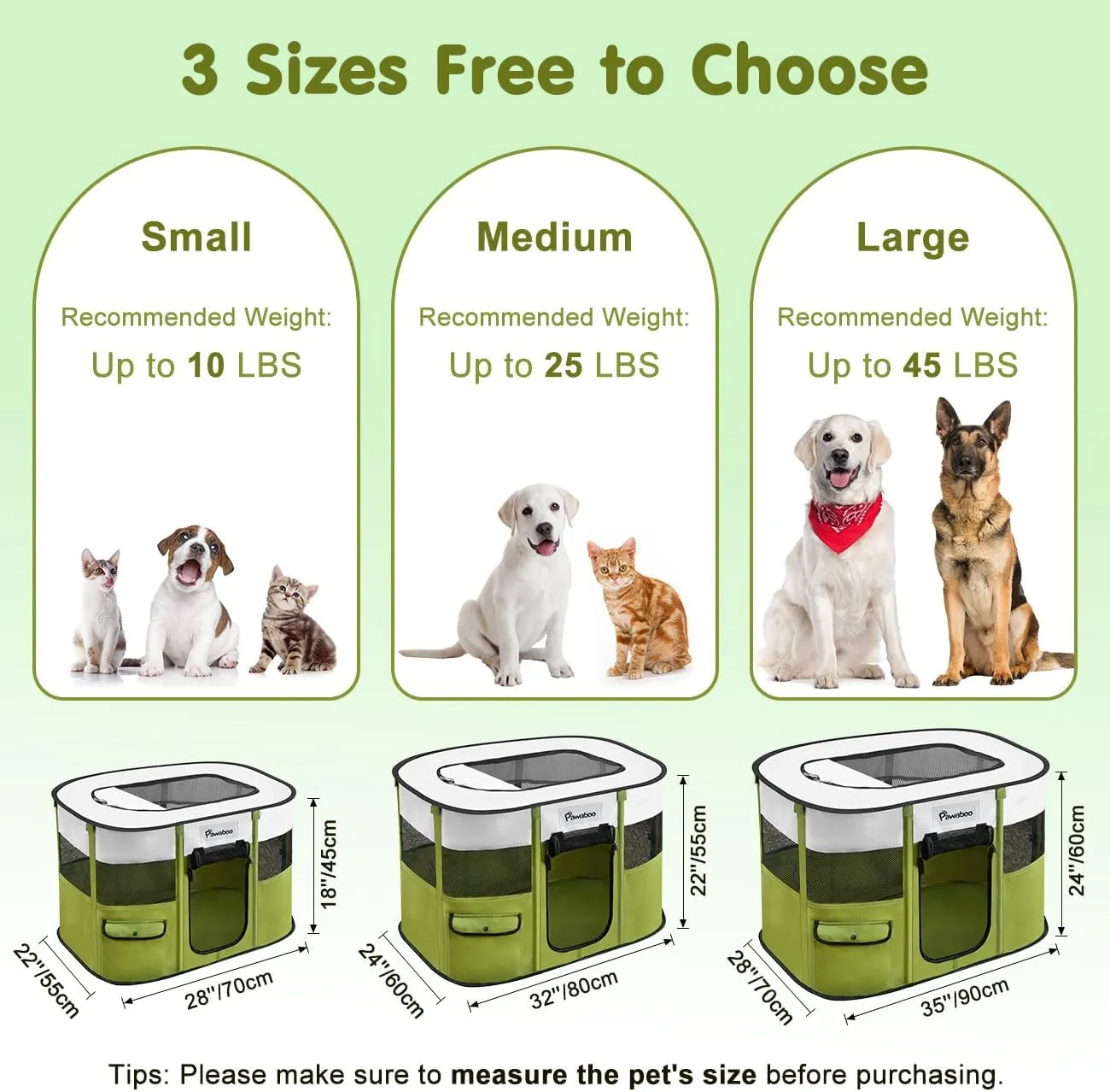 Dog Playpen, Portable Pet Playpen Cat PlayPen, 600D Oxford Dog Kennel Tent Crate, Waterproof&Breathable, Indoor Outdoor Travel Camping Use for Medium/Large Breed with Carrying Case Folding Bowl(L)