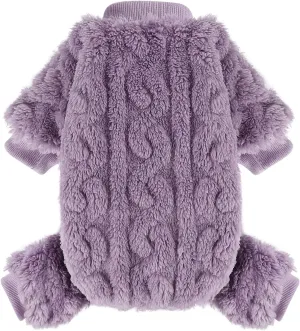 Dog Sweaters for Small Dogs Fleece Small Dog Pajamas Pet Clothes Cat Sweater Fall Winter Warm Puppy Clothes Boy Girl Small Dog Outfits Jumpsuits Dog Pajamas for Chihuahua Yorkie