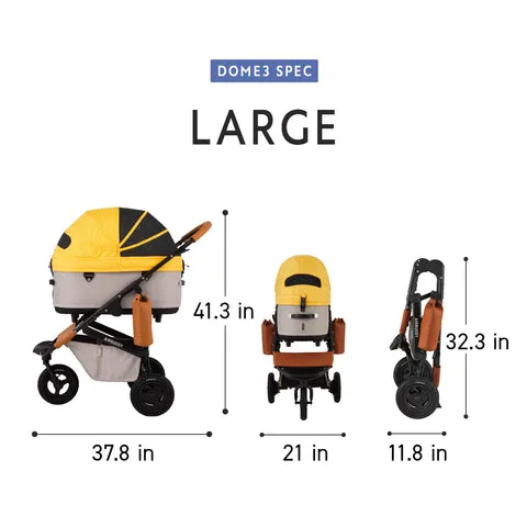 Dome 3 Pet Stroller: Grass Green