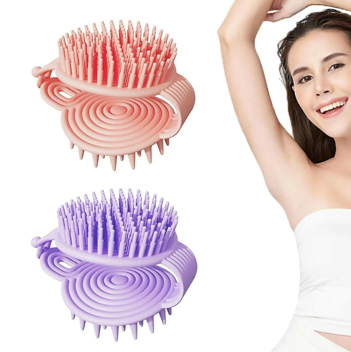 Double Sided Shampoo Brush