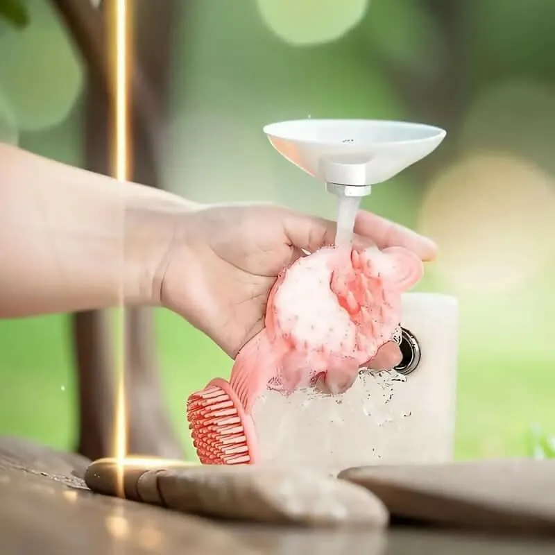 Double Sided Shampoo Brush