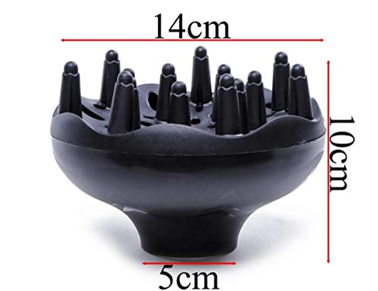 Electomania Hair Dryers Diffuser Barber Salon Tool (Black)
