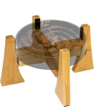 Elevated Dog Bowl Stand, Raised And Adjustable Platform Dog Bowl Stand for Small, Medium and Large Size Dogs, All Breeds and Fits Slow Feeder and Metal Bowl up to 8.5 to 12.5 Inch