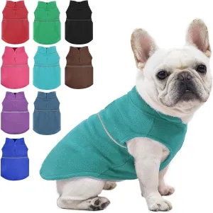 Fleece Vest Dog Sweater Winter Pet Clothes for Small Dogs Boy or Girl Warm Pullover Fleece Puppy Sweater Soft Stretchy Warm Vest Pet Jacket (Lake Blue, XXS)