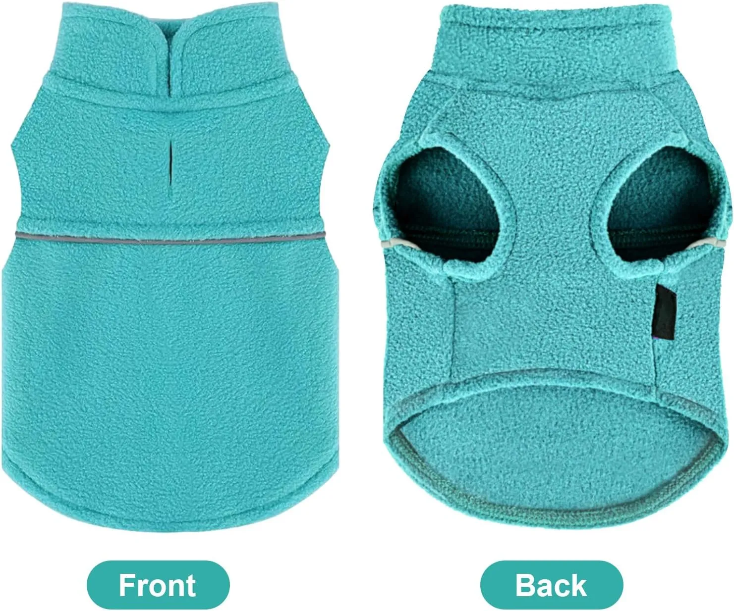 Fleece Vest Dog Sweater Winter Pet Clothes for Small Dogs Boy or Girl Warm Pullover Fleece Puppy Sweater Soft Stretchy Warm Vest Pet Jacket (Lake Blue, XXS)