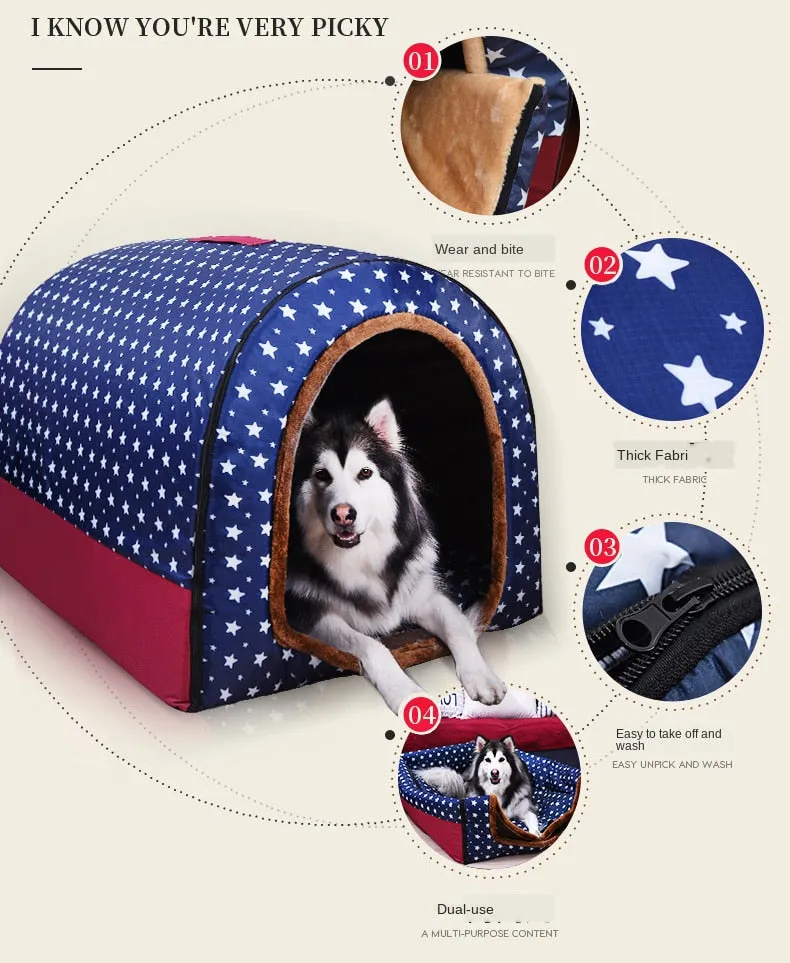 Foldable Dog House Pet Sofa Tent