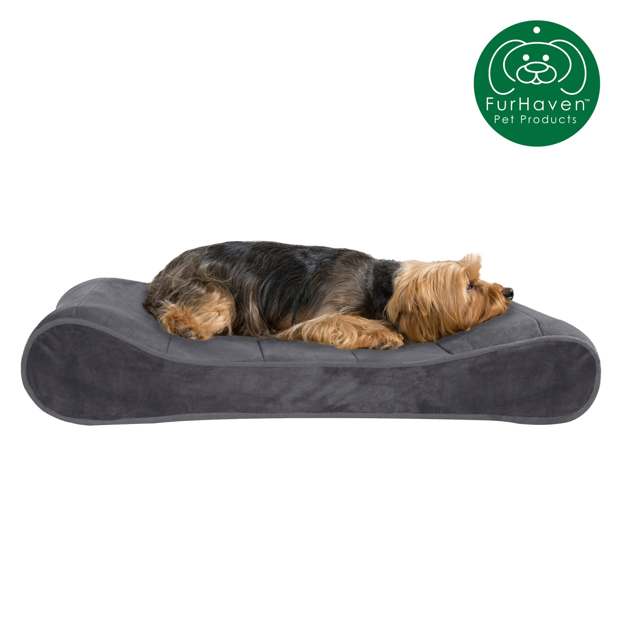 FurHaven Orthopedic Microvelvet Luxe Lounger Pet Bed