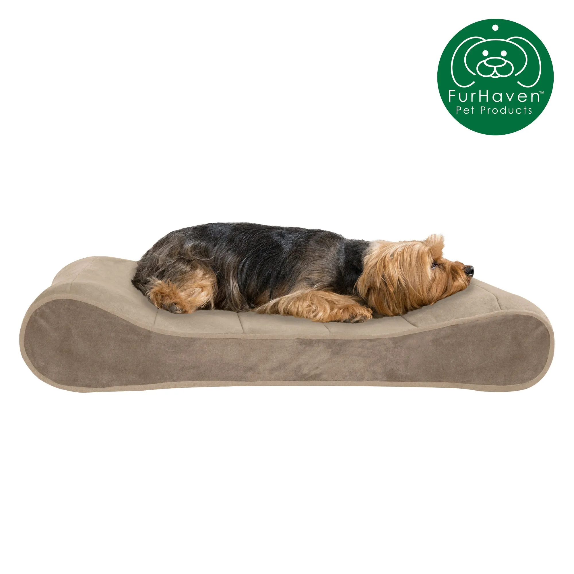 FurHaven Orthopedic Microvelvet Luxe Lounger Pet Bed
