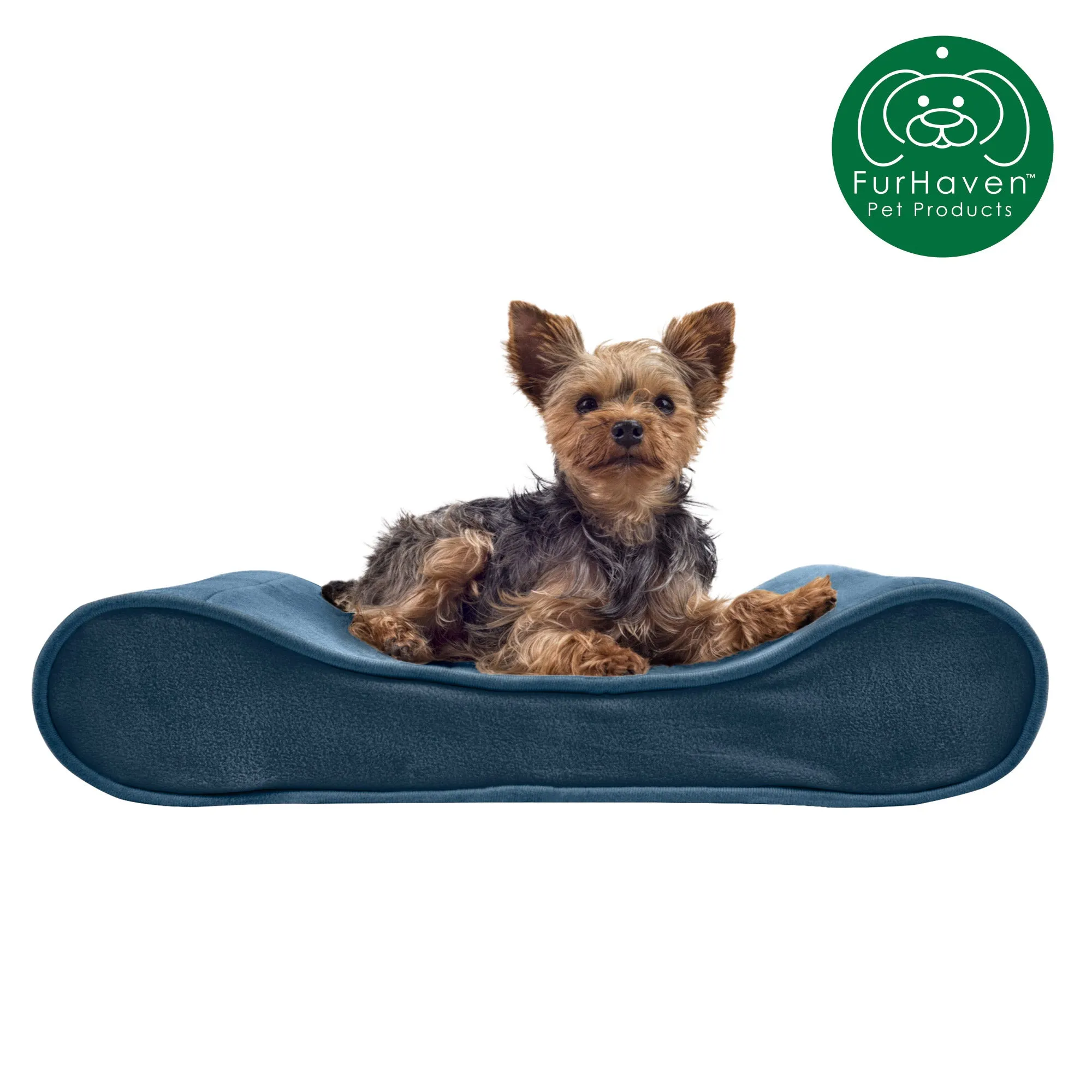 FurHaven Orthopedic Microvelvet Luxe Lounger Pet Bed