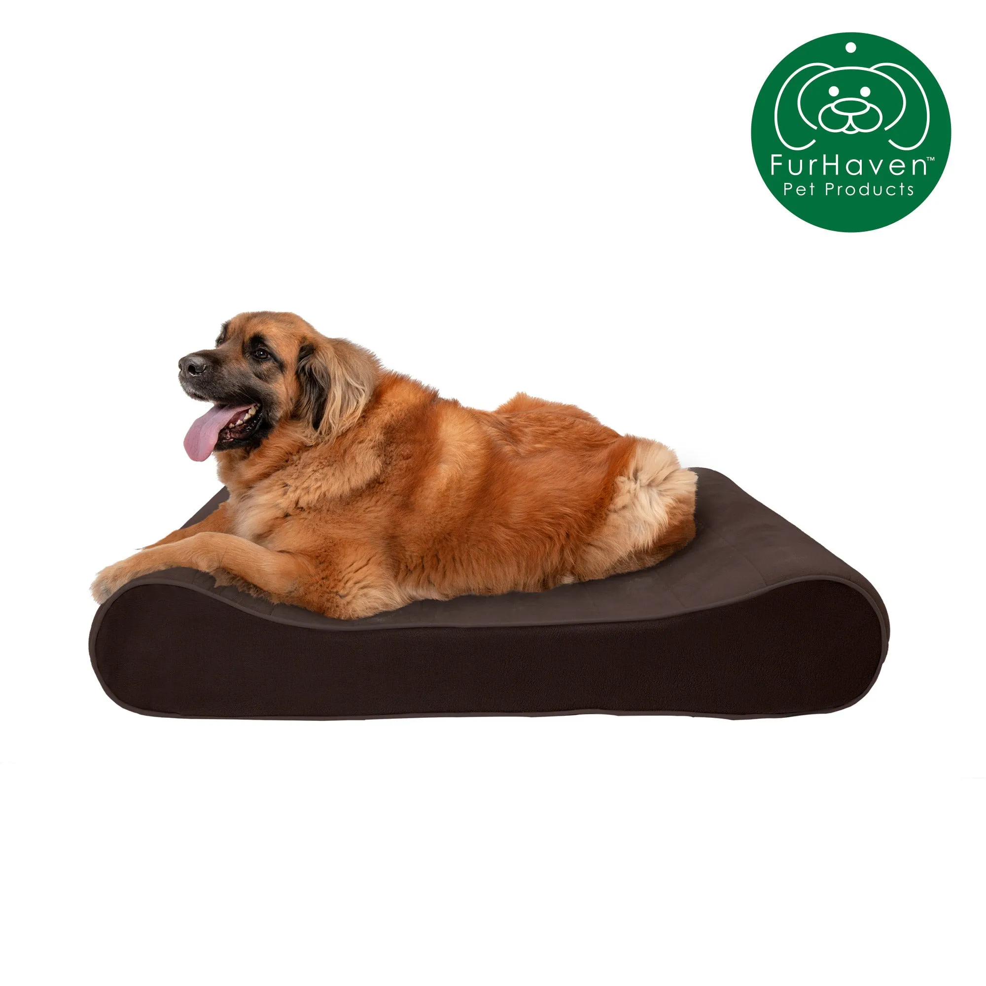 FurHaven Orthopedic Microvelvet Luxe Lounger Pet Bed