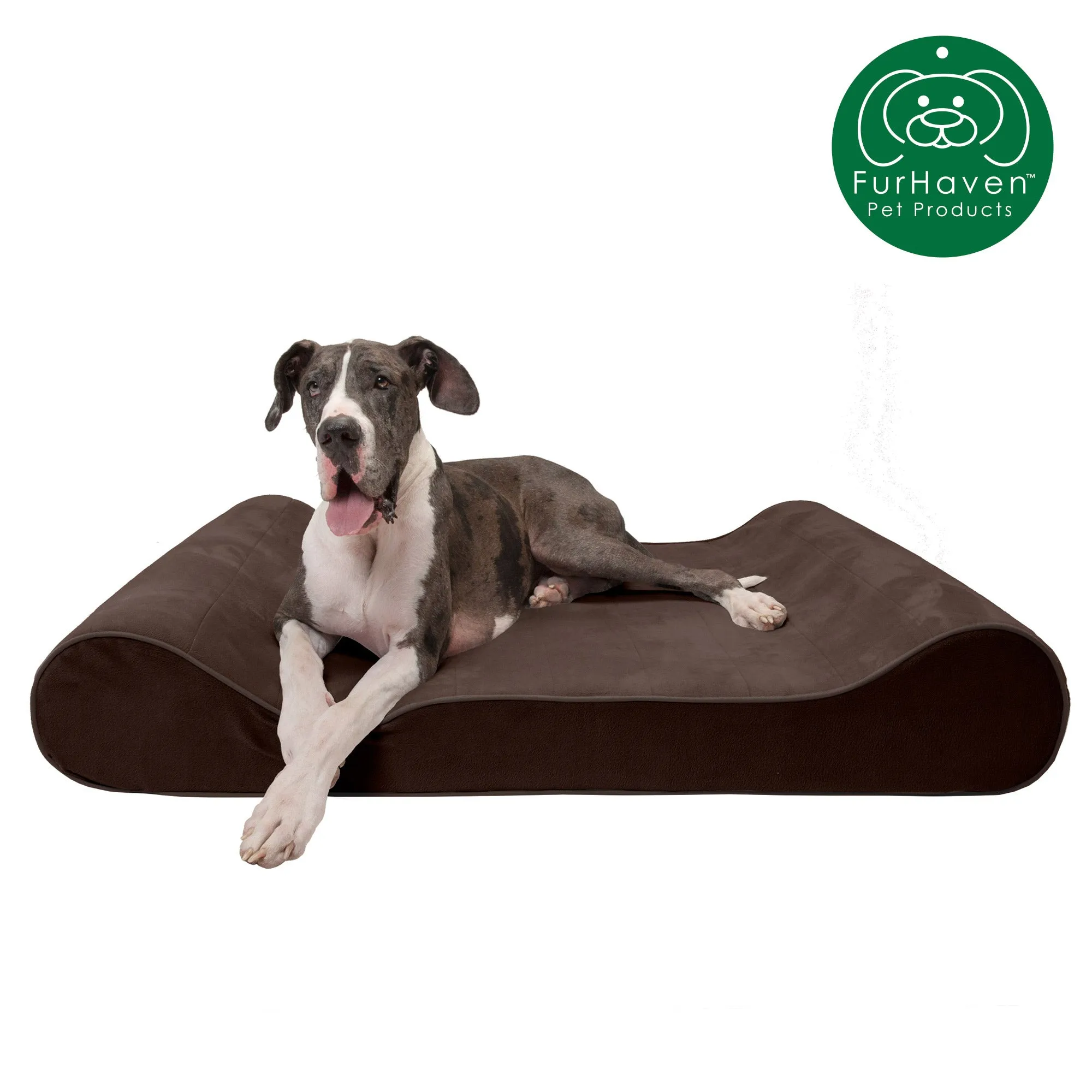 FurHaven Orthopedic Microvelvet Luxe Lounger Pet Bed