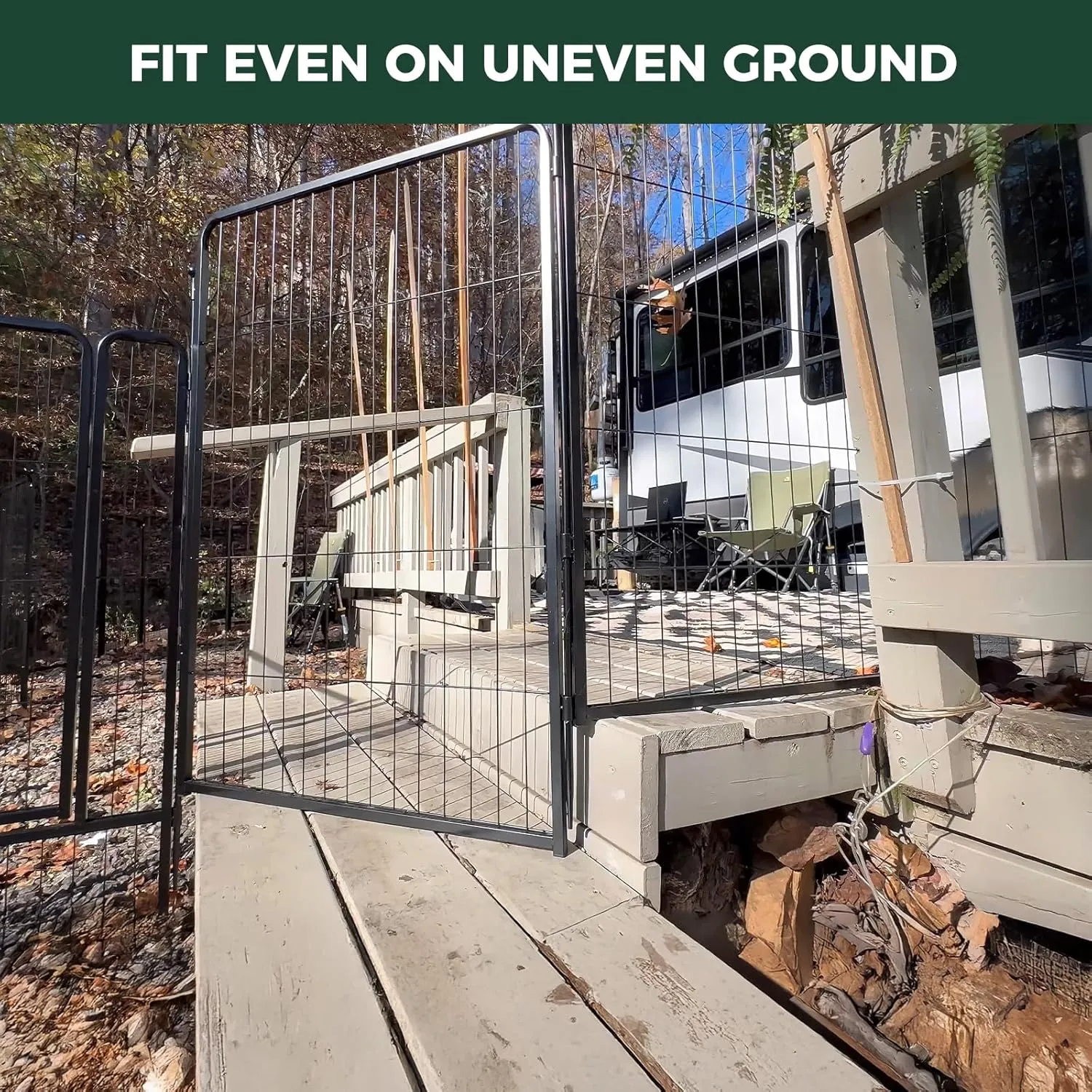 FXW Instant Dog Playpen, Portable Pet Fence for Outdoor, RV Trips, and Camping, 32inch, 24 Panels for Small and Medium DogsPatented