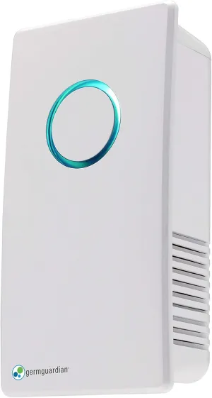Germ Guardian GG1100W 7 Pluggable Small Air Purifier, Small Room Wall Air Sanitizer, Freshens Air, UV-C Light Kills Germs, Reduces Odors from Pets, Cooking, Mold, GermGuardian, 1-Yr Wty (White)