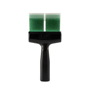 Green Soft Flex Finishing Twin Double Brush by FlexIt