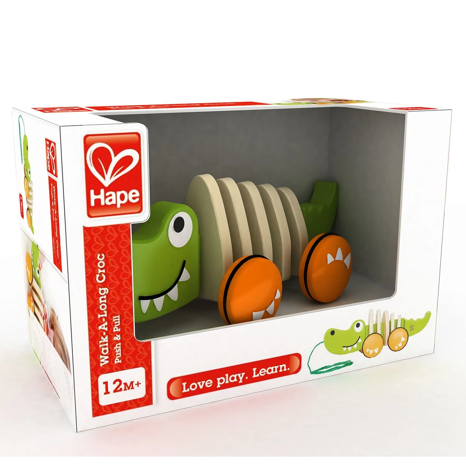 Hape Walk-A-Long Croc (12m )