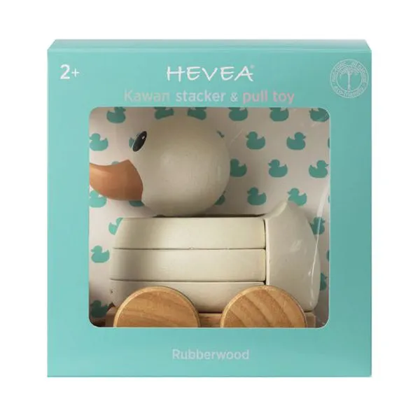 Hevea Kawan Rubberwood Stacker & Pull Toy