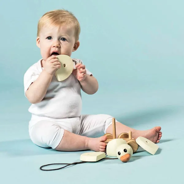 Hevea Kawan Rubberwood Stacker & Pull Toy