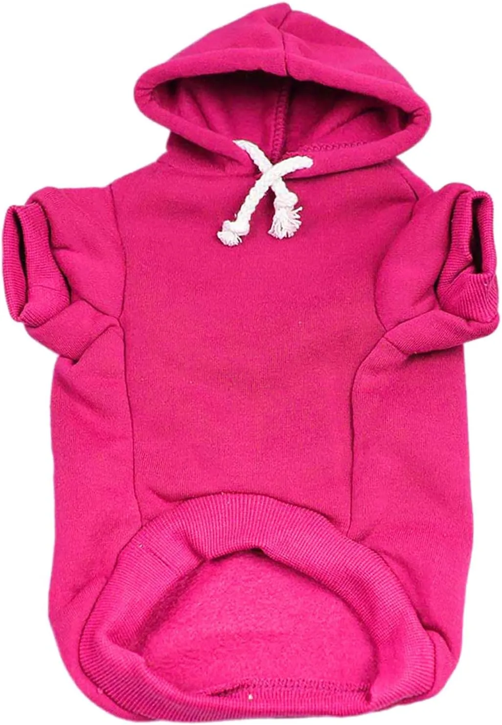 It's My Barkday! Dog Hoodie Fleece Lined Pullover Sweatshirt with Leash Hole (Hot Pink, 2X-Large 179)