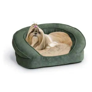 K&h Pet Products Deluxe Ortho Bolster Sleeper Pet Bed Large Green 40" X 33" X 9.5"