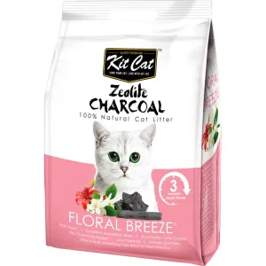 Kit Cat Zeolite Charcoal Floral Breeze Cat Litter 4kg
