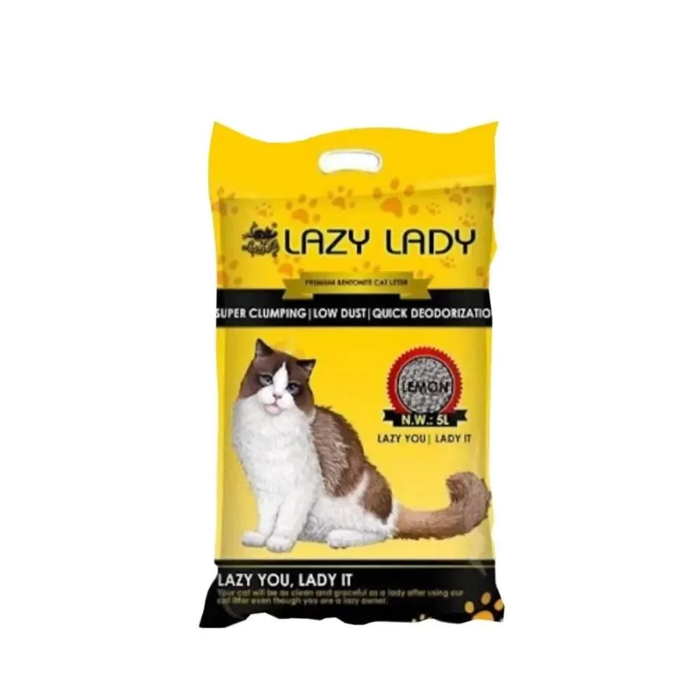 Lazy Lady Premium Clumping Cat Litter Lemon (5L)