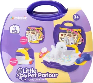 LITTLE PET PARLOUR15PC PET BEAUTY CARRY CASE