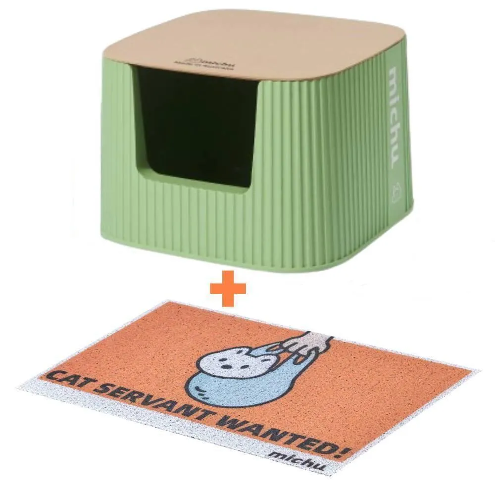 Michu XXL Sage Deluxe Cat Litter Box - Spacious Design Pre Order