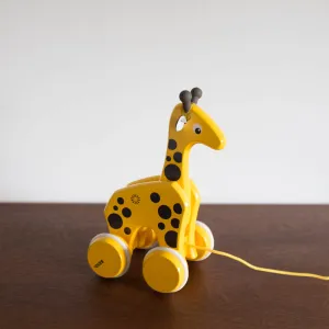 NEW Wooden Giraffe Pull Toy