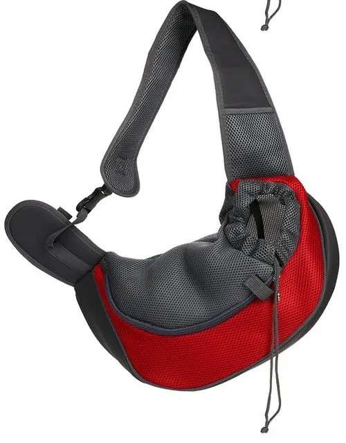 Outdoor Travel Pet Puppy Carrier Handbag Pouch Mesh Oxford Single