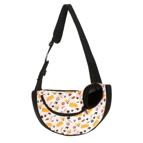 Outdoor Travel Pet Puppy Carrier Handbag Pouch Mesh Oxford Single