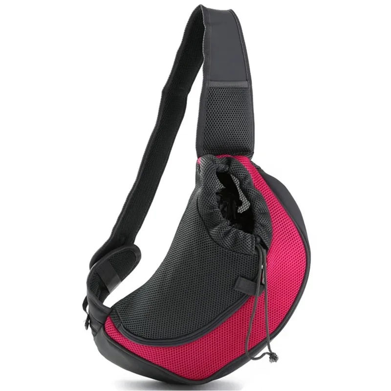 Outdoor Travel Pet Puppy Carrier Handbag Pouch Mesh Oxford Single