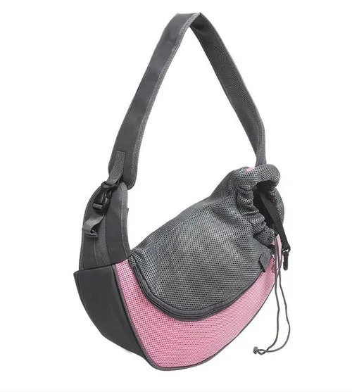 Outdoor Travel Pet Puppy Carrier Handbag Pouch Mesh Oxford Single