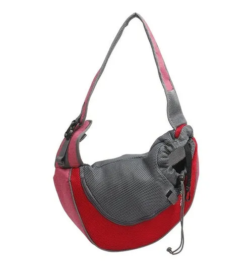 Outdoor Travel Pet Puppy Carrier Handbag Pouch Mesh Oxford Single